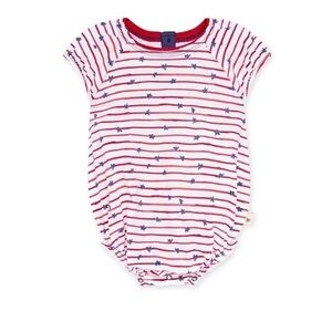 Burt’s Bees Baby Stars and Stripes Organic Bubble Romper